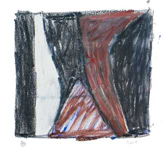 Oil Pastel and Graphite on Paper, 5"x6", 2008