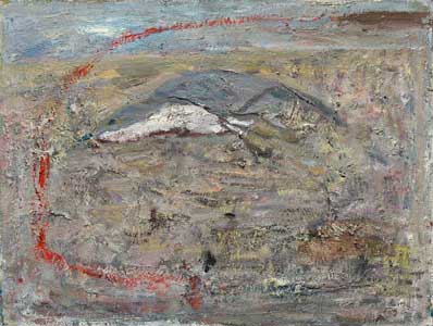 Dead Bird on the Beach, Oil on Canvas, 18"x24", 2010